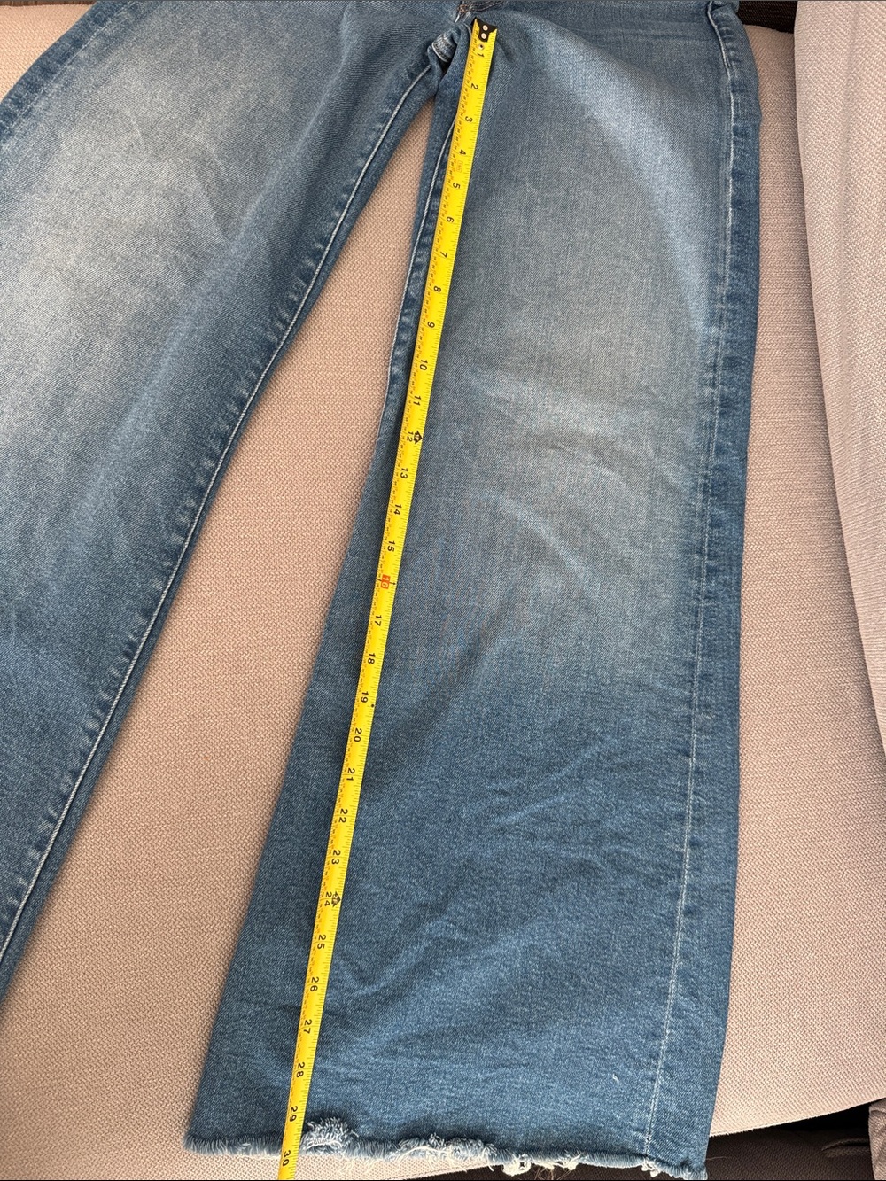MOTHER Blue High-Rise Wide Leg Flare Jeans - Picture 11 of 14
